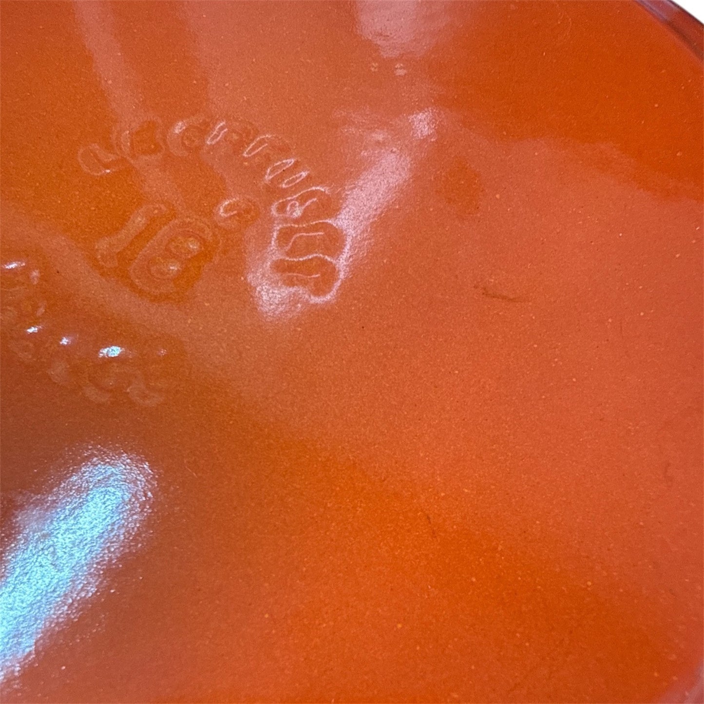 LE CREUSET ル・クルーゼ ココットロンド 18cm オレンジ 鋳物ホーロー鍋