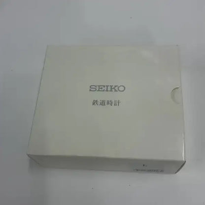 CGP4 [セイコー ウオッチ]鉄道時計 SVBR003 電池式クオーツ 日本製 強化耐磁 文字盤ホワイト ステンレススチール カーブアクリルガラス 提げ紐付属