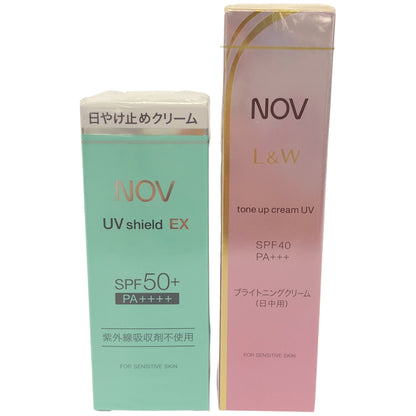 Z000 ノブ UVシールドEX 30g & L&W トーンアップクリーム UV 50g 2個セット