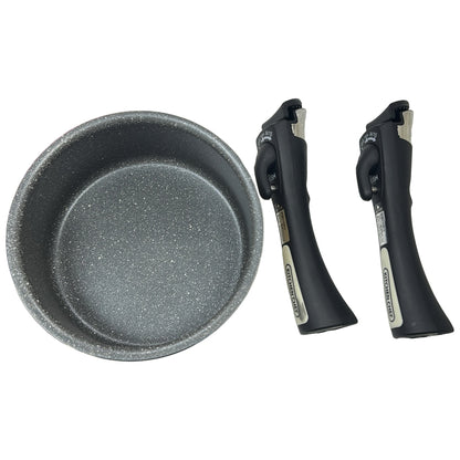 CW22 【新発売】アイリスオーヤマ フライパン 鍋 セット フライパンセット 12点セット ガス火専用 軽量 お手入れ簡単 取っ手のとれる ダイヤモンドコート ダイヤモンドコートパン クレイベージュ DCG-T12S