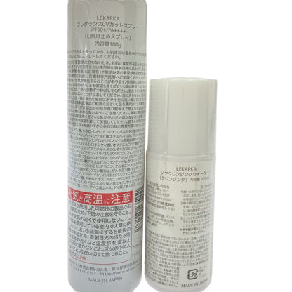 Z000 LEKARKA ソヤクレンジングウォーター 100mL & フレグランスUVカットスプレー 100g 2個セット