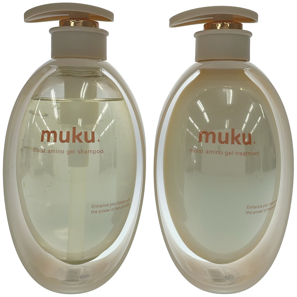 Z000 ムク+モイスト アミノジェルシャンプー 髪への密着度120% 410mL & ヘアトリートメント 髪への保水持続度115% 410g 計2個セット　ラスト1点！