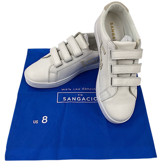 CG48 D SANGACIO OFF COAT サンガシオ ホワイトスニーカー にゅ〜ず 26cm