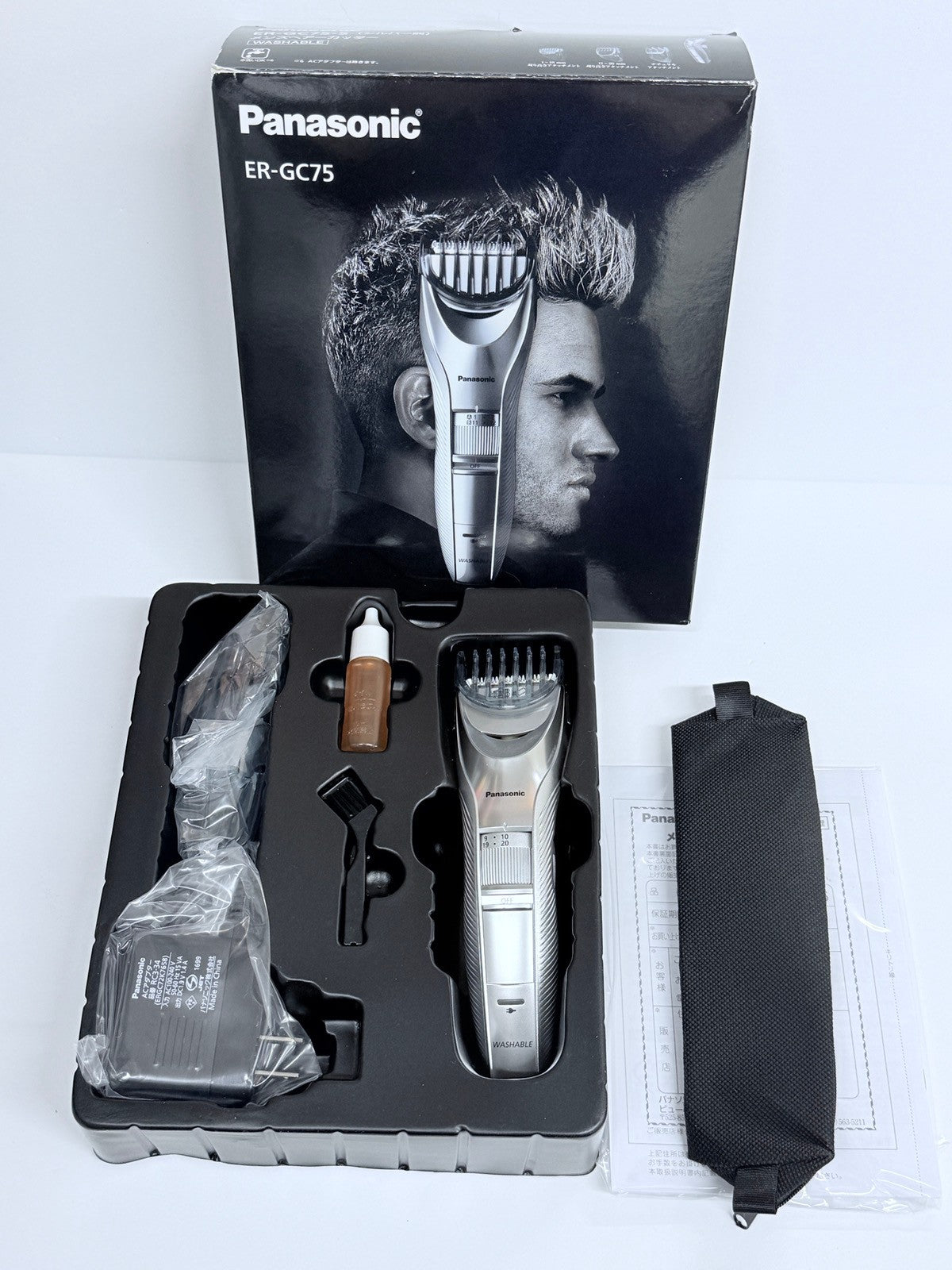 パナソニック Panasonic メンズヘアカッター ER-GC75-S ブルーミング