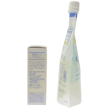 Z000 ママ&キッズ ベビーヘアシャンプー 詰め替え用 370ml & ベビーミルキークリーム 75g 2個セット
