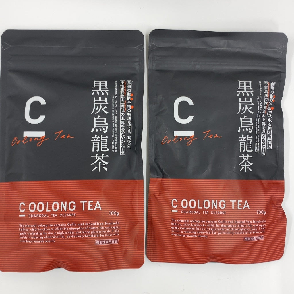 CB0F K C_OOLONG TEA　 シーウーロンティー 黒炭烏龍茶 チャコールティークレンズ　100g 2個セット●賞味期限：2027/09～