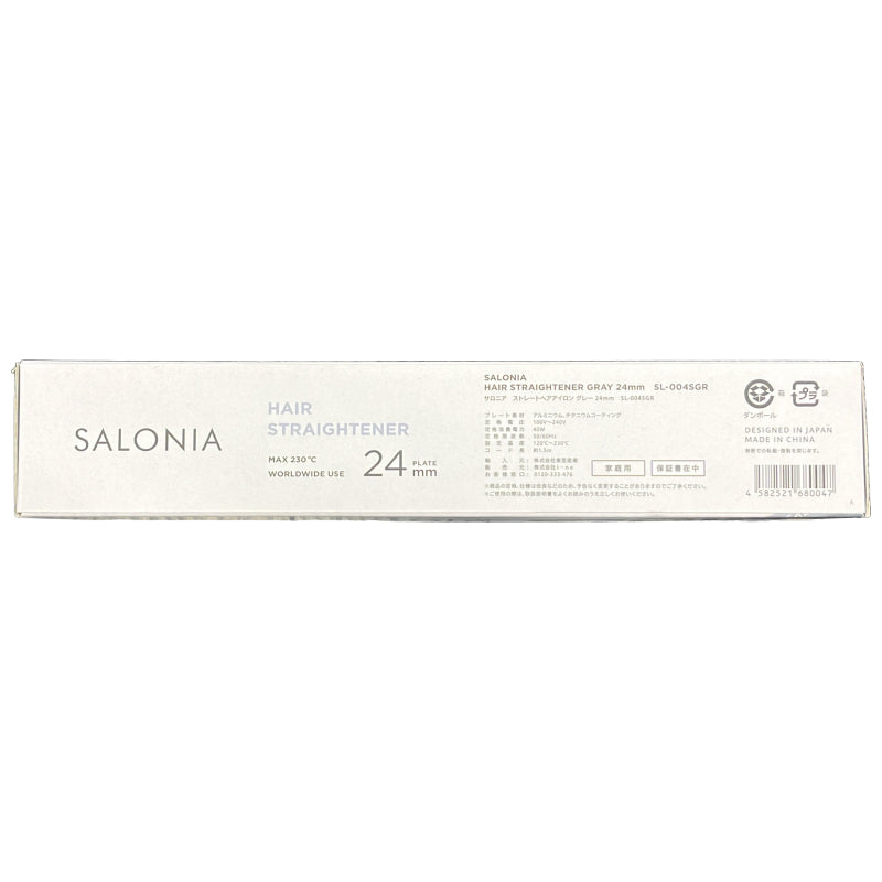 C87A SALONIA サロニア ヘアアイロン グレー 24mm SL-004SGR