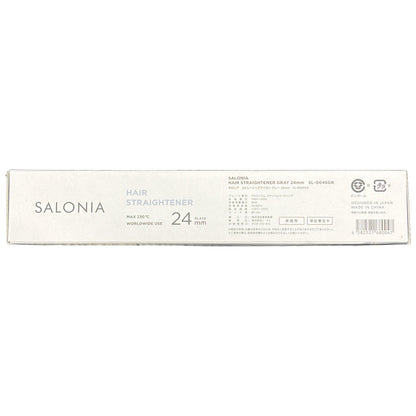 C87A SALONIA サロニア ヘアアイロン グレー 24mm SL-004SGR