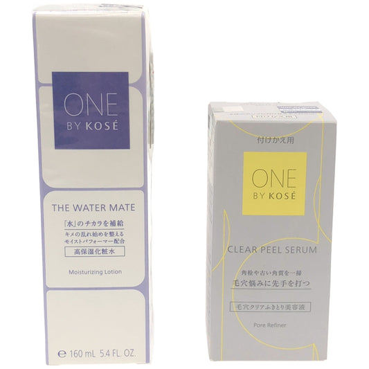 Z000 ONE BY KOSE ザ ウォーター メイト 160ml & クリアピール セラム 120ml 2本セット