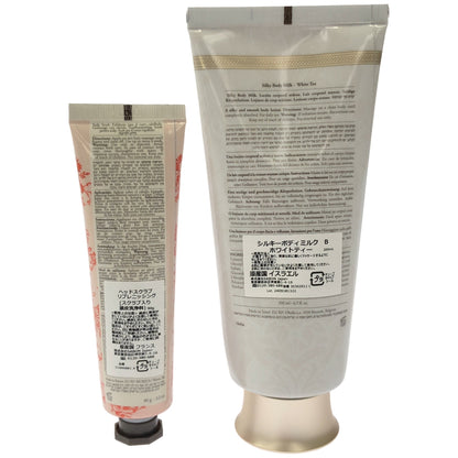 Z000 SABON ヘッド スカラブ リプレニッシング 90g & シルキーボディ ミルク ホワイトティー 200mL 2個セット