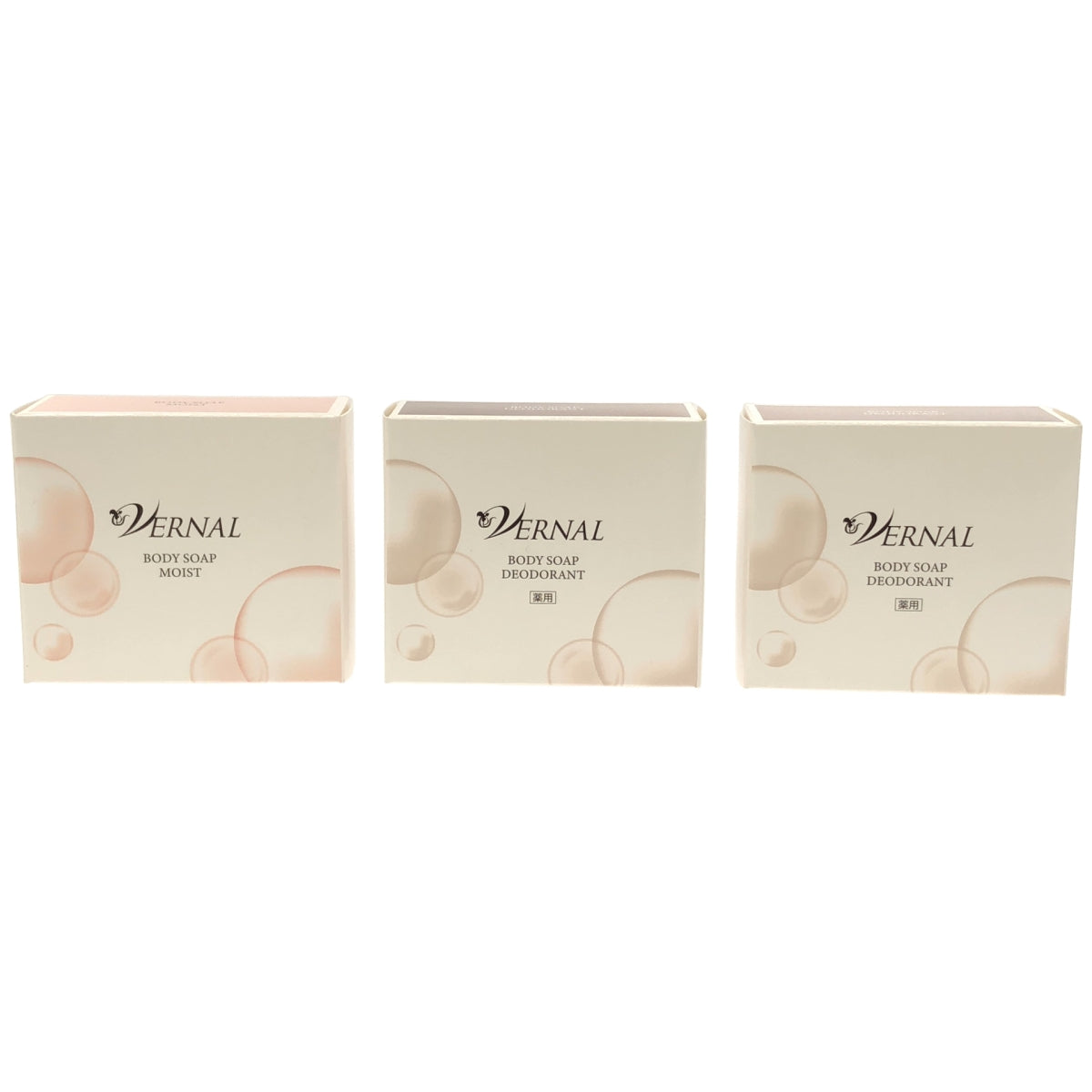 Z000 VERNAL ボディソープ モイスト 90g 1個 & 薬用ボディソープ デオドラント 90g 2個 計3個セット