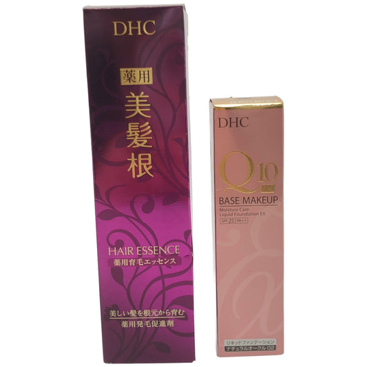 Z000 DHC 薬用 美髪根エッセンス 150mL & Q10 モイスチュアケア リキッドファンデーション EX 38g 2個セット　ラスト1点！