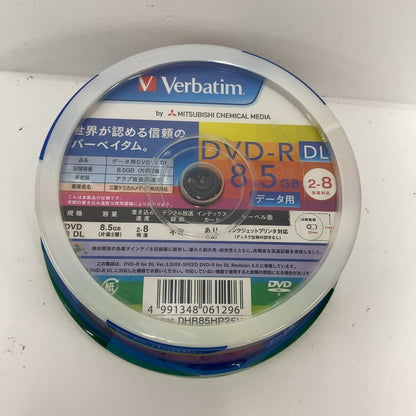 C92M D 三菱ケミカルメディア Verbatim 1回記録用 DVD-R DL DHR85HP25V1 (片面2層/2-8倍速/25枚パック)