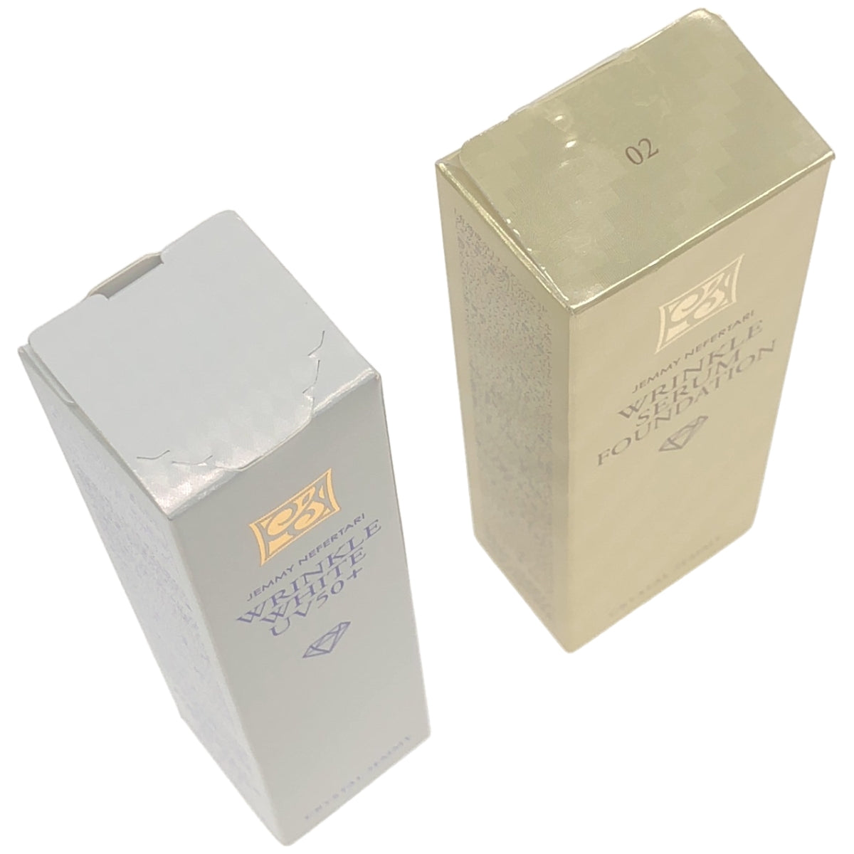 Z000 ジェミーネフェルタリ リンクルセラムファンデW 02 20g & リンクルホワイトUV50+ W&E 30ml 2本セット