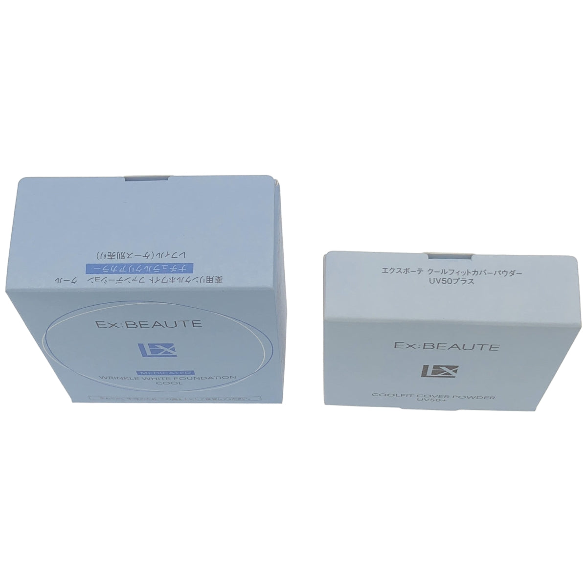 Z000 エクスボーテ リンクルホワイト ファンデーション 13g & クールフィットカバーパウダー UV50プラス 9g 2個セット