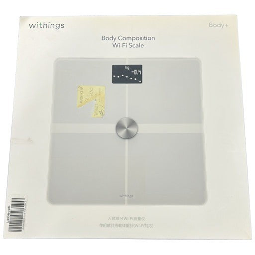 CW92 Withings Body + フランス生まれのスマート体重計 ホワイト Wi-Fi/Bluetooth対応 体組成計 【日本正規代理店品】 WBS05-WHITE-ALL-JP