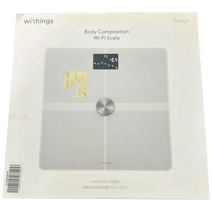 CW92 Withings Body + フランス生まれのスマート体重計 ホワイト Wi-Fi/Bluetooth対応 体組成計 【日本正規代理店品】 WBS05-WHITE-ALL-JP