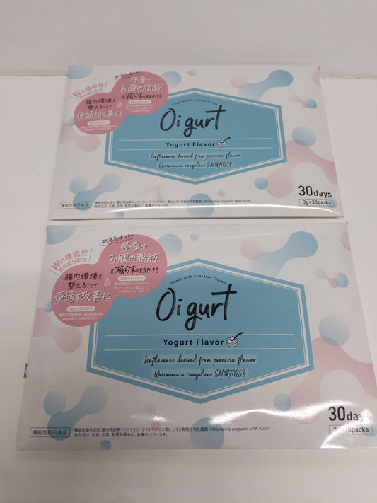 C743 K ★oigurt オイグルト 2箱セット 60袋 180g (3g × 60袋 ) バッカス サプリ ヨーグルト パウダー 乳酸菌●賞味期限：2027/02