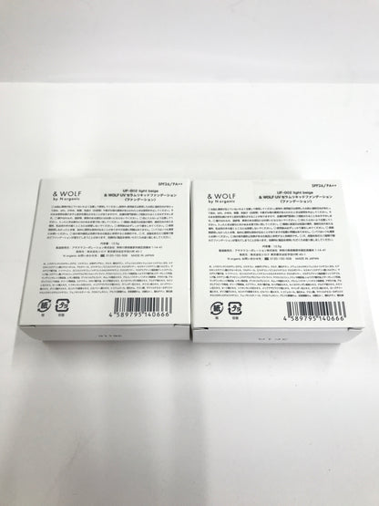 C405 エヌオーガニック &WOLF UF-002 light beige UV セラムリキッドファンデーション SPF26/PA++ 12.5g 2個セット