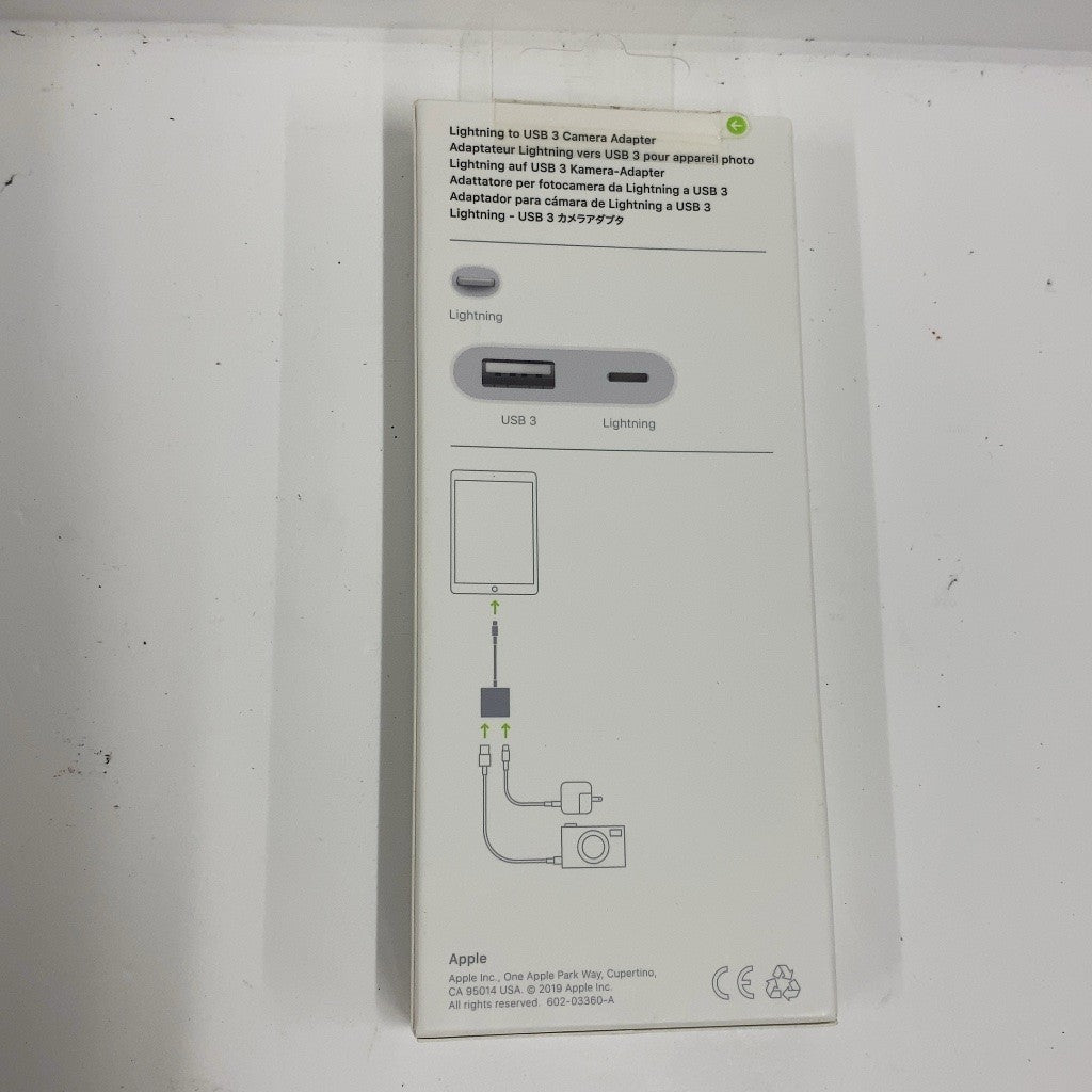 C55D K Apple Lightning USB 3 カメラアダプタ