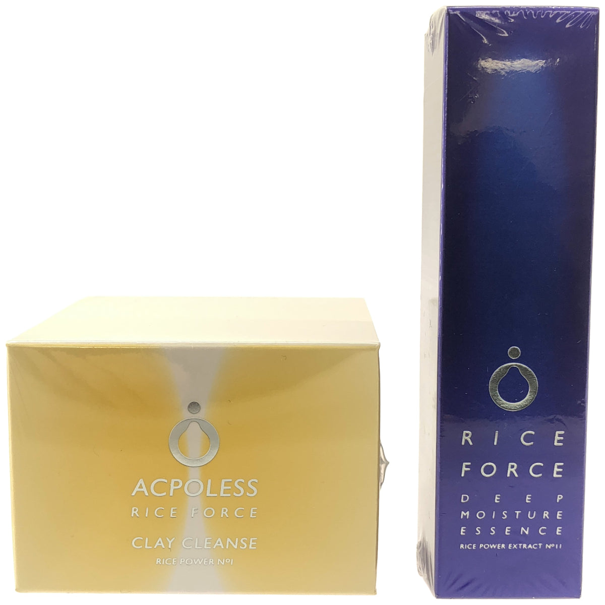 Z000 ライスフォース ディープ モイスチュアエッセンス 15mL & アクポレス クレイクレンズ 80g 2個セット　ラスト1点！
