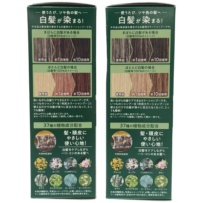 Z000 利尻昆布 利尻カラーシャンプー ローズブラウン 200ml & 利尻カラーシャンプー ハニーブラウン 200ml 計２本セット　ラスト1点！