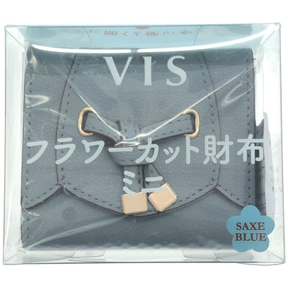 Z000 VIS フラワーカット財布ミニ SAXE BLUE　ラスト1点！
