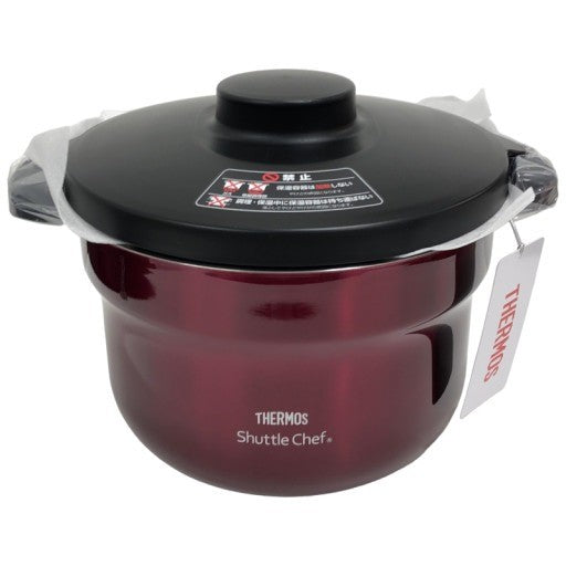 C905 D サーモス 真空保温調理器 シャトルシェフ 2.8L (3~5人用) レッド 調理鍋ふっ素コーティング加工 KBJ-3001 R