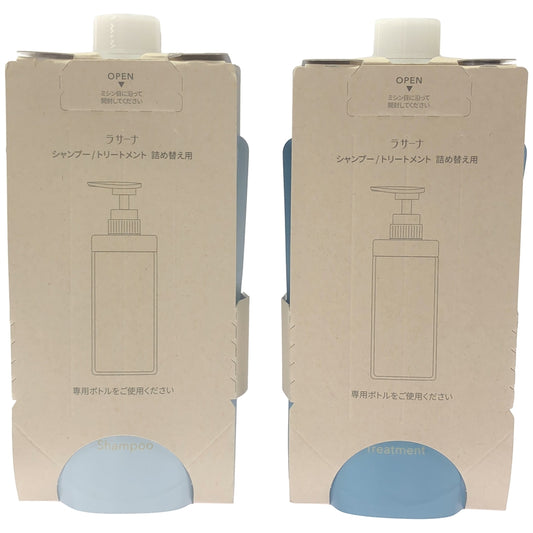 Z000 ラサーナ 詰め替え用 シャンプー375ml & トリートメント 375g 2本セット