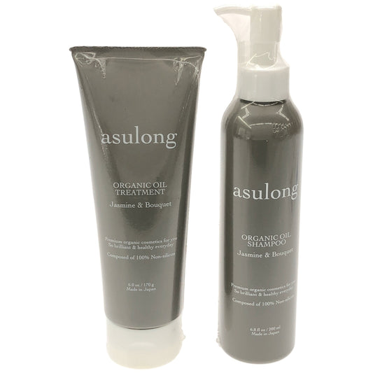 Z000 アスロング オーガニックオイルトリートメント ジャスミン&ブーケ 170g & シャンプー 200mL 2個セット
