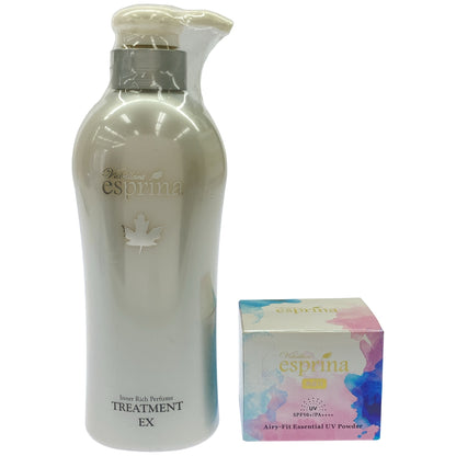 Z000 ヴィブリアン エスプリーナ インナーリッチトリートメントEX 500ml&RG2 エアリーフィットUVパウダー10g 2個セット