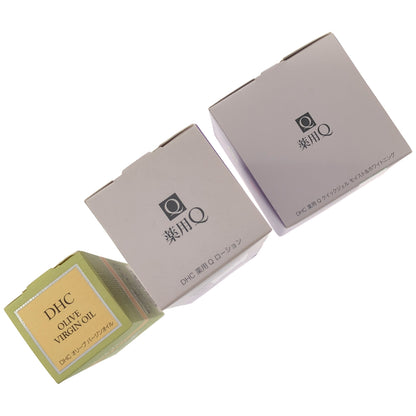 Z000 DHC オリーブ バージンオイル 30mL & Q ローション 160mL & Q クイックジェル モイスト & ホワイトニング 100g 計3個セット　ラスト1点！