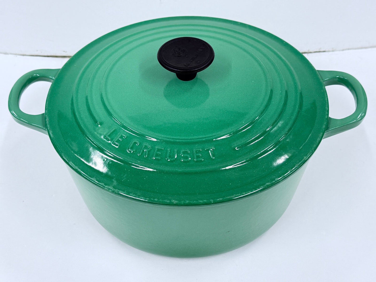 LE CREUSET ル・クルーゼ ココットロンド 両手鍋 22cm ライトグリーン 廃盤色
