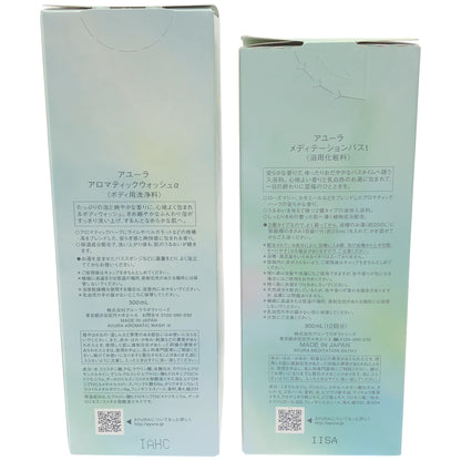 Z000 アユーラ アロマティックウォッシュ α 300mL & メディテーションバス t 300mL 計2本セット　ラスト1点！