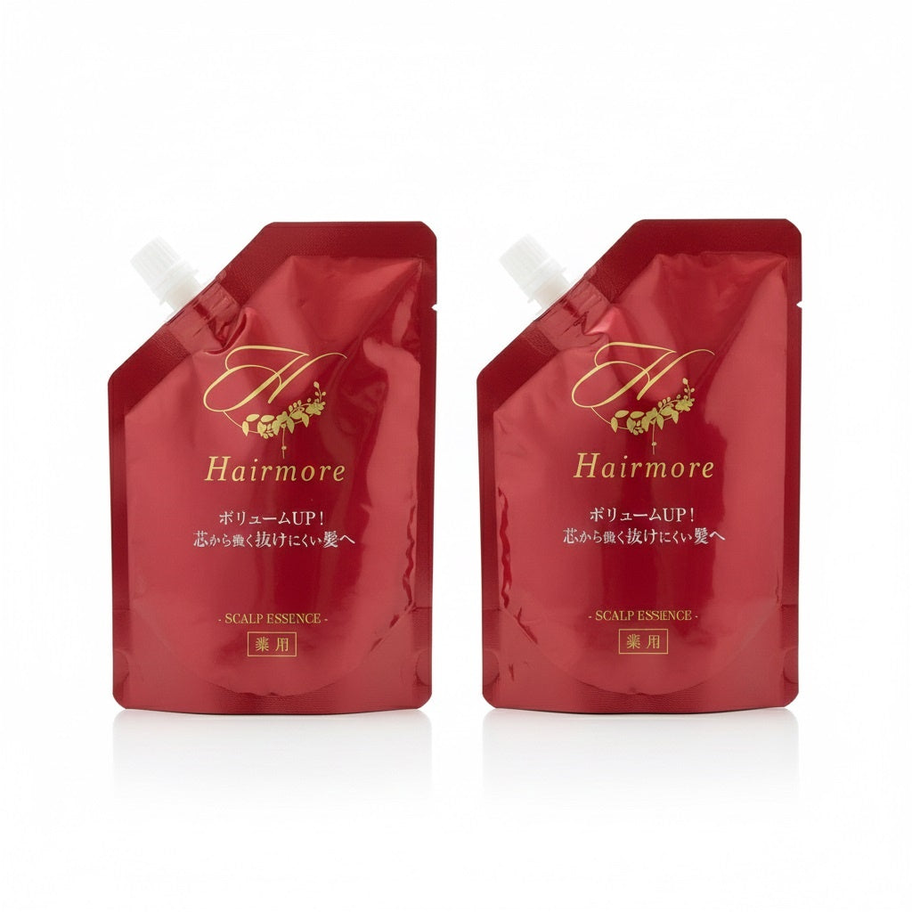 CD38 K ヘアモアシリーズ 育毛剤 強力グロスドン リフィル スカルプ 薄毛隠し 抜け毛予防 120ml 詰替用 2個セット