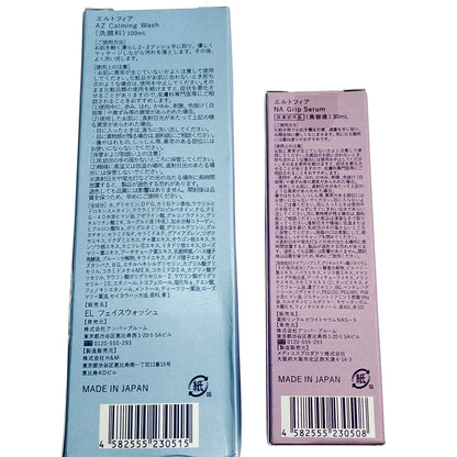 Z000 エルトファイ AZ Calming Wash 100ml & NA Grip Serum 30mL 2本セット　ラスト1点！