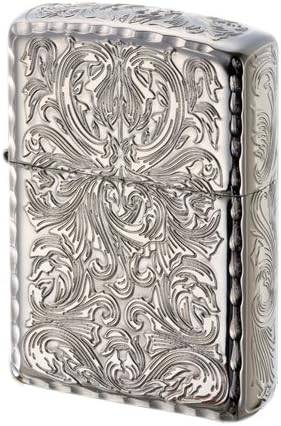 ZIPPO アーマー KING II  5面加工 アラベスク プラチナコーティング KING2-PT