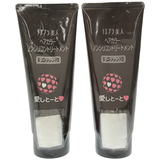Z000 うるプラ美人 ヘアカラートリートメント ダークブラウン 200g 2個セット　ラスト1点！