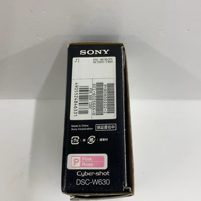 C54B D ソニー SONY Cyber-shot W630 (1610万CCD/光学x5) ピンク DSC-W630/P