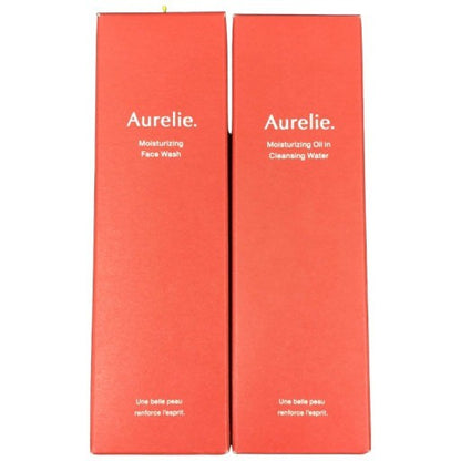 C323 ★ Aurelie オレリー モイストフェイス ウォッシュ 洗顔料 100g＆クレンジングウォーター (メイク落とし) 150ml セット