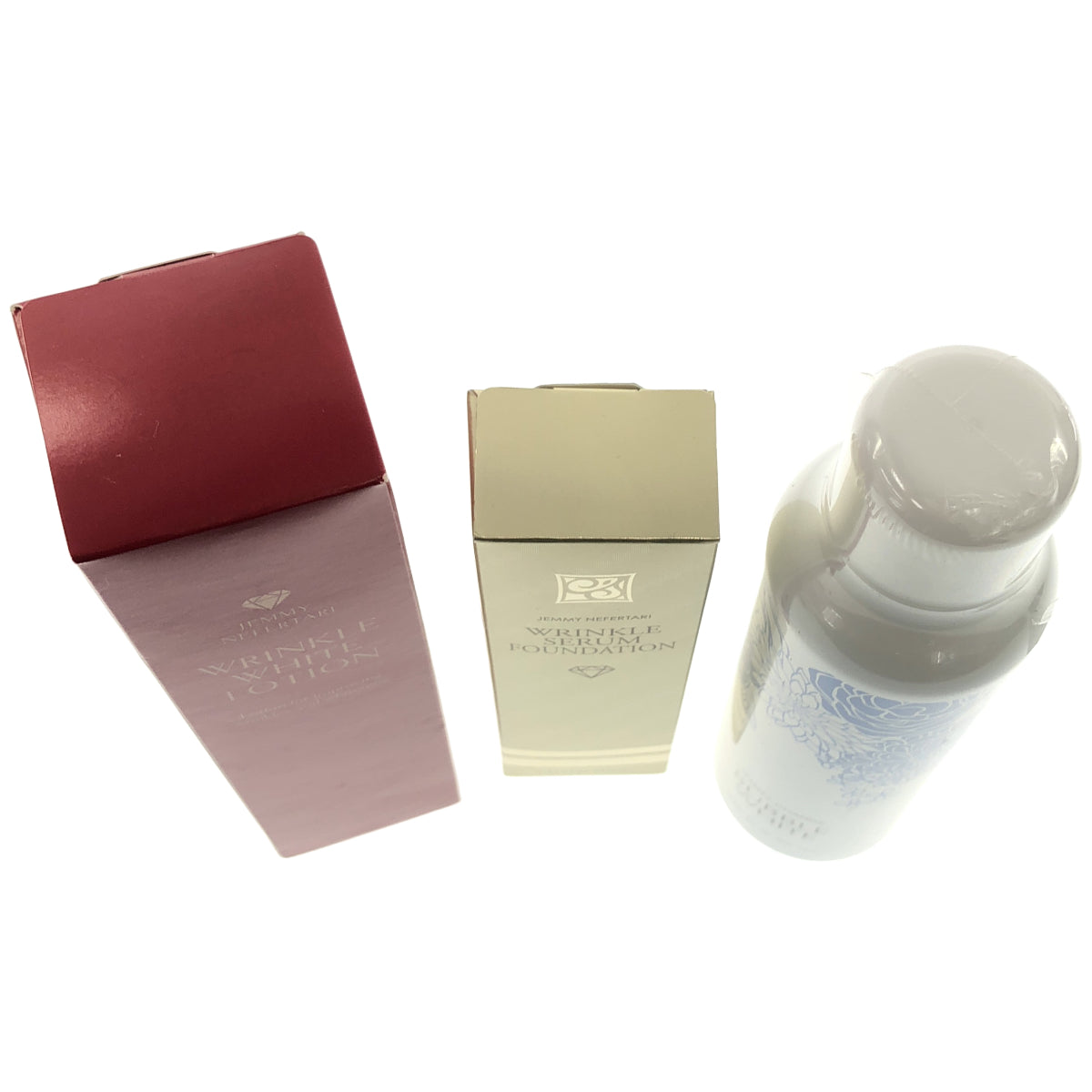 Z000 ジェミーネフェルタリ リンクルホワイトローション1 178mL & リンクルセラムファンデ 30g & ジェミーチェンジ バブルホワイト 150g 計3本セット　ラスト1点！