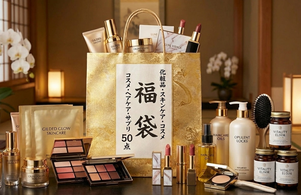 【50点入り】ワクワクラッキーBag！人気美容・コスメ・シャンプーなど 話題のスキンケア＆メイクが勢ぞろい！自分磨きにご褒美を 数量限定お買い得福袋！