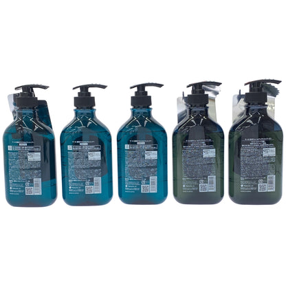 Z000 マーロ 薬用スカルプシャンプーDE 480mL & 3DボリュームアップシャンプーEX 460mL 5本セット