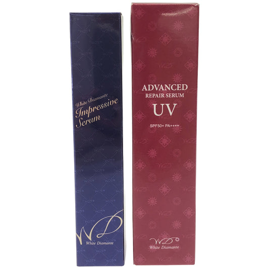 Z000 ホワイトディアマンテ インプレッシブセラム 30mL & アドバンスドリペアセラム UV 75g 2本セット　ラスト1点！