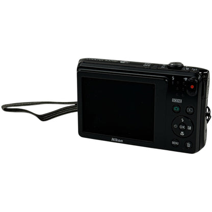 CH17 ニコン Nikon COOLPIX S3700 デジカメ ブラック 稼働品 光学8倍ズーム 2005万画素