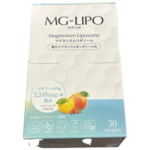 CS83 マグリポ マグネシウムリポソーム ユズ＆ミックスフルーツ MG-LIPO 30本 個包装 美容 健康 液体サプリメント  ●賞味期限：2026/12～