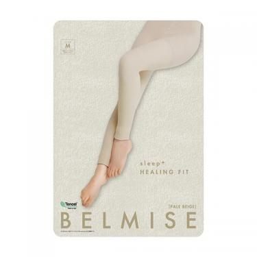 C582 BELMISE(ベルミス)　パジャマレギンス　スリープ　プラス　ヒーリングフィット　ペールベージュ　Ｍ