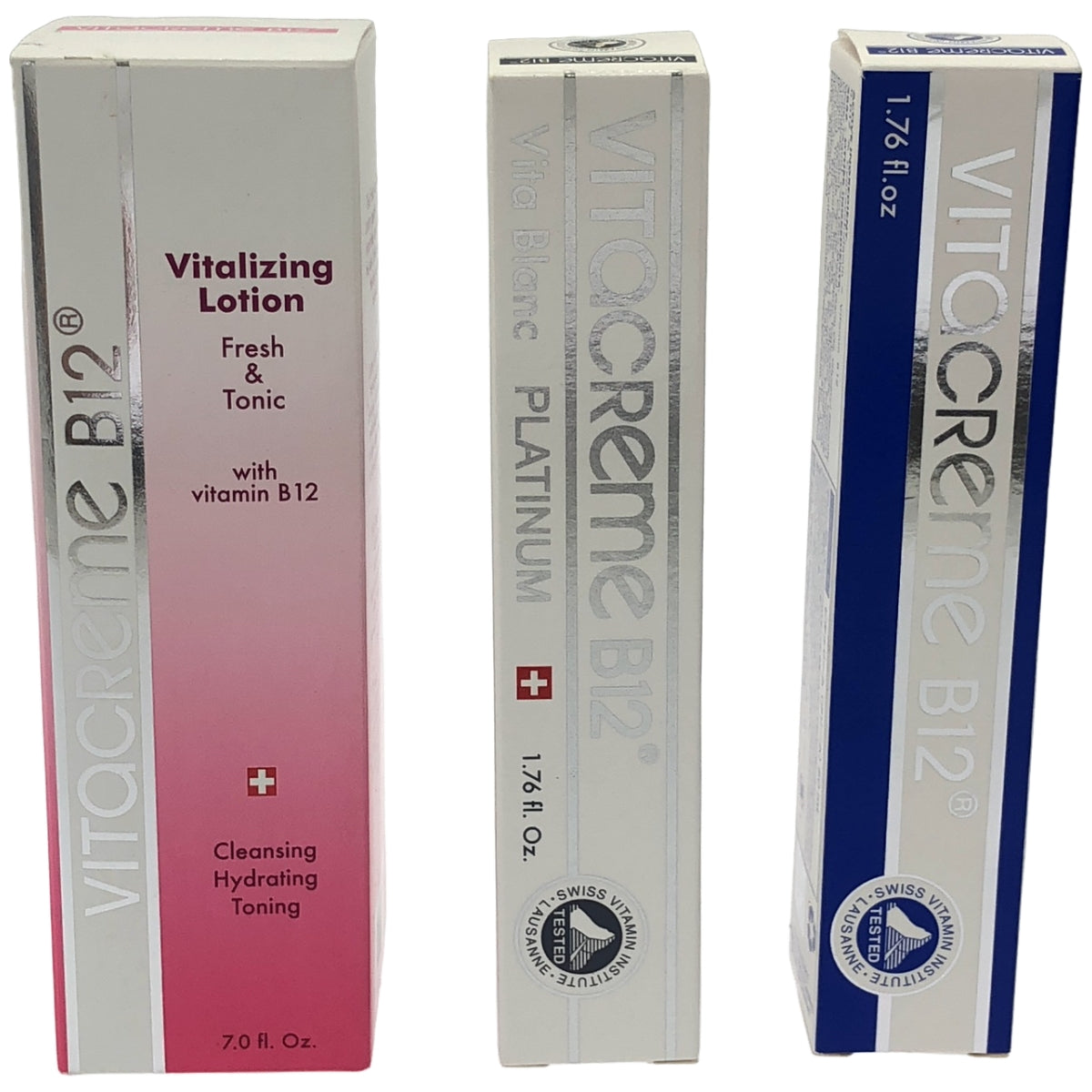 Z000 VITaCReMe B12 Bローション 200mL & ビタクリーム(クリーム) 50mL & ビタブラン プラチナム(クリーム) 50mL 3個セット