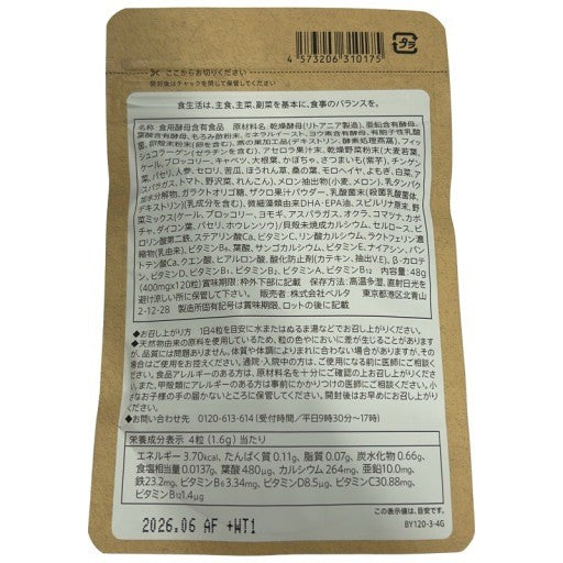 CB95 K BELTA　ベルタ葉酸サプリ　120粒●賞味期限：2026/06～