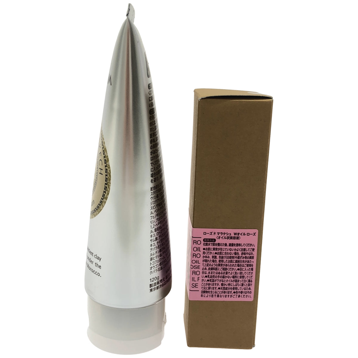 Z000 ローズ ド マラケシュ クレイウォッシュ フォーム 120g & Wオイル ローズ 30mL 計2本セット　ラスト1点！